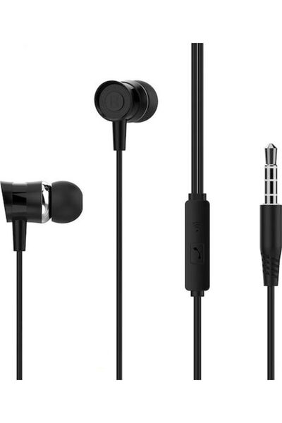 Xo EP20 Ενδοωτικά ακουστικά handsfree με βύσμα 3.5mm, Μαύρο