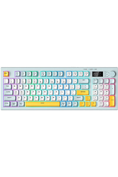 Onikuma G80 Ασύρματο πληκτρολόγιο gaming με φωτισμό RGB (Αγγλικό US) Πολύχρωμο