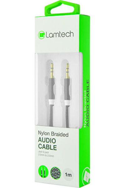 Lamtech Καλώδιο Jack 3.5mm, Αρσενικό 3.5mm - Αρσενικό 3.5mm, Μαύρο, 1μ, LAM44...