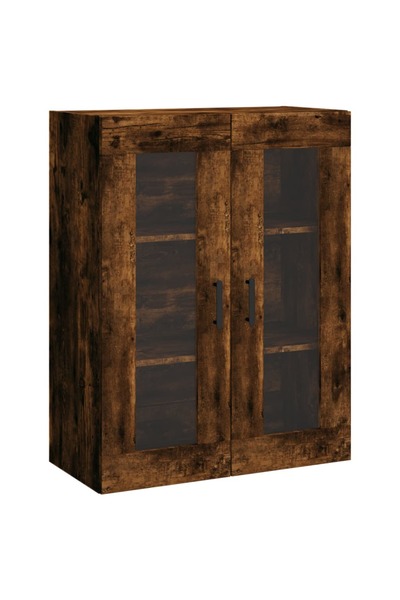vidaxl Dulap montat pe perete, stejar fumuriu, 69,5x34x90 cm