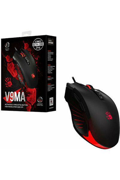 A4 Tech A4Tech V9MA RGB Ποντίκι Gaming 6200 DPI Μαύρο