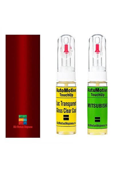 YLKRS AUTOMOTIVE Kit retus vopsea touch-up Mitshubishi Outlander MITP62 (Red ...