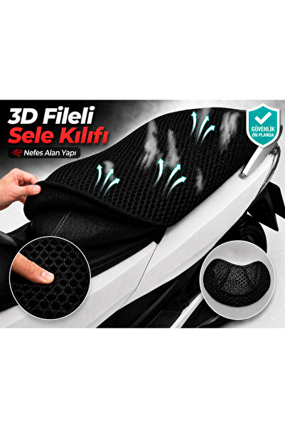 Vi Caro Falcon Cooper 50 Motorcycle Saddle Cover 3D Mesh Saddle Cover Breatha...
