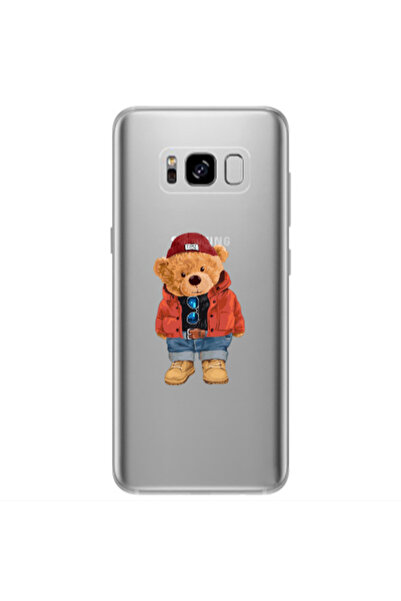 Other Samsung S8 Plus Bear in a hat Transparent Silicone TPU Θήκη
