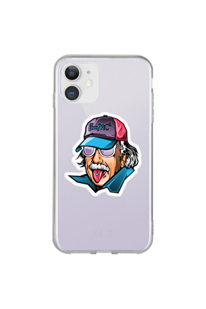Other Apple iPhone 12 Einstein Transparent Silicone TPU Θήκη