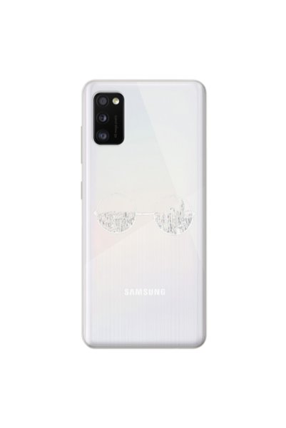 Other Samsung A41 Sunglasses Transparent Silicone TPU Θήκη