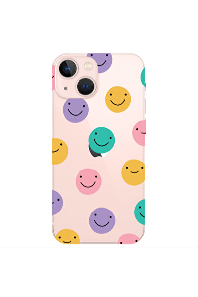 Other Apple iPhone 13 Colorful smiles Transparent Silicone TPU Θήκη