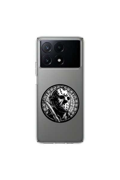 PPKin حافظة شفافة متوافقة مع Poco X6 Pro بتصميم Horror 5