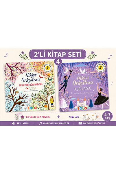 Eolo Hikâye Orkestrası Bir Günde Dört Mevsim & Kuğu Gölü Sesli Kitap 4-7 Yaş