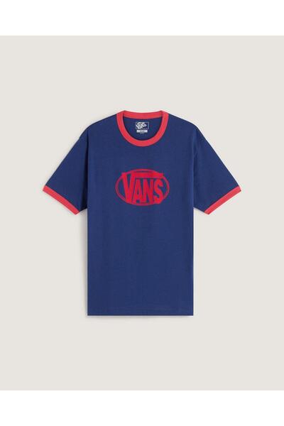Vans CENTER CHEST RINGER TEE Erkek Tişört VN000TXQFOB1 Lacivert-M