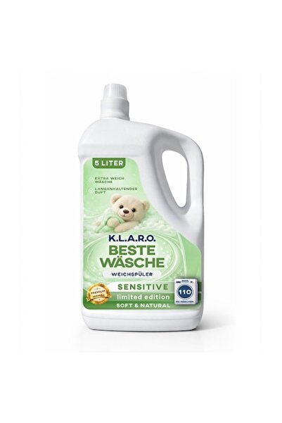 OEM Balsam de rufe premium k.l.a.r.o. Beste Wӓsche Sensitive, 5 Litri, 110 sp...