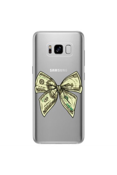 Other Samsung S8 Plus Bowtie Dollars Transparent Silicone TPU Θήκη