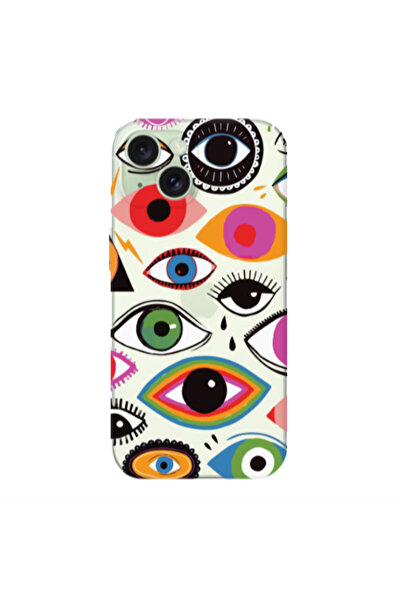 Other Apple iPhone 15 Plus Colorful eyes Transparent Silicone TPU Θήκη