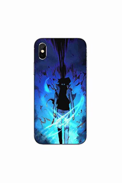 OEM Husa compatibila cu Apple iPhone XS Silicon Gel Tpu Model Solo Leveling Aura