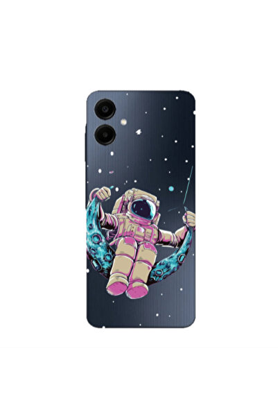 Other Samsung A06 Astronaut swinging on the moon Transparent Silicone TPU Θήκη