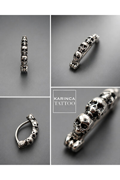 Karınca Piercing Kurukafa Klipsli Belly Göbek Piercing