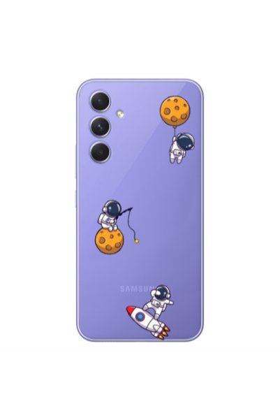 Other Samsung A26 Cute astronauts Transparent Silicone TPU Θήκη