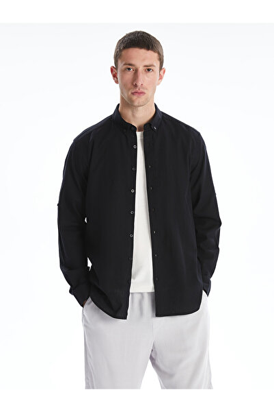 LC Waikiki Nevavm Slim Fit Long Sleeve Shirt with Difference