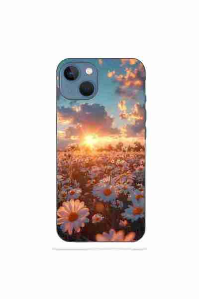 OEM Husa compatibila cu Apple iPhone 13 Silicon Gel Tpu Model Rasarit cu Flori