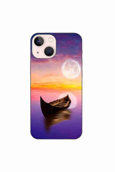 OEM Husa compatibila cu Apple iPhone 13 Mini Silicon Gel Tpu Model Moonlit Se...