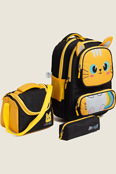 MİECZ BAGS Sevimli Karekter Tasarımlı Çok Cepli Anaokulu & İlkokul Kız Erkek ...