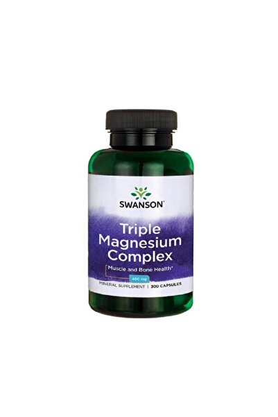 SWANSON Triple Magnesium Complex 400mg 300 Capsule -