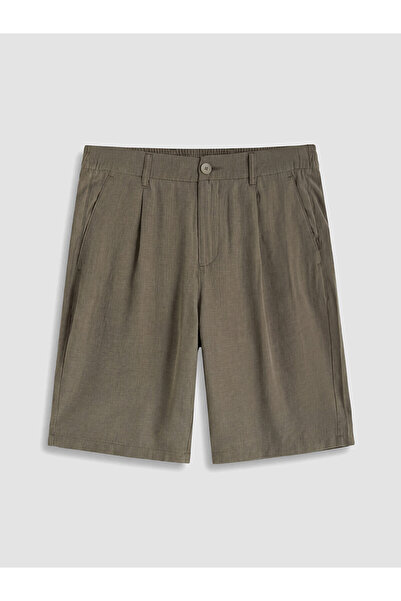 LC Waikiki Nevavm Regular Fit Linen Look Men's Shorts with a Difference