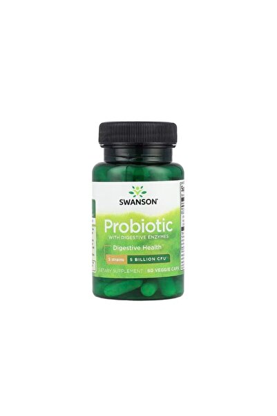 SWANSON Probiotic with Digestive Enzymes 60 capsule vegetale -
