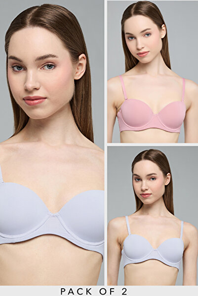 R&B 2 Pack Strapless Push Up Bras