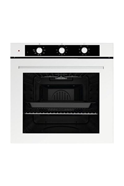 Luxell Optimum Ankastre Fırın Beyaz Cam 6+1 Fonksiyon 3 Düğme Izgara – A68-SF3