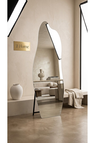 11 HOME مرآة كاملة الطول بتصميم عصري 160×60 سم – بدون إطار مع دعامة