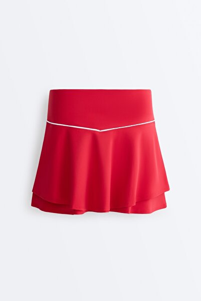 Oysho Double layer high rise short skirt