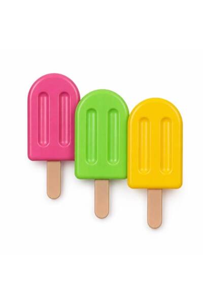 SHOPIENS Set 3 bucăți bețe de răcire pentru înghețată, 80ml, multicolore, reu...