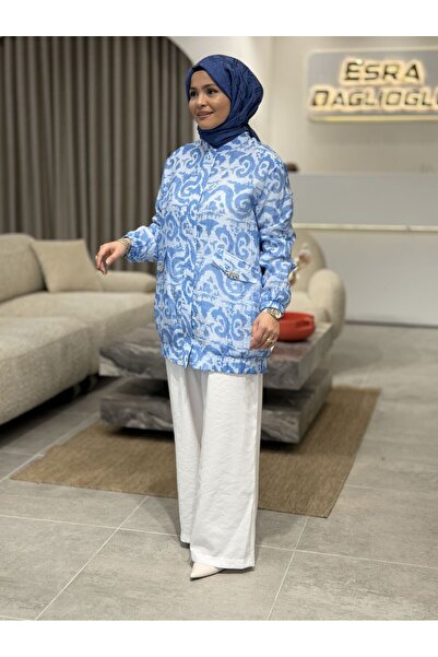 Armine Bomber Jacket and Linen Pants Suit