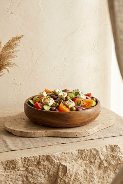 Kitchen Life Akasya Round Multifunctional Fruit Bowl, Salad Presentation Bowl...
