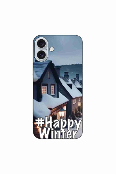 OEM Husa compatibila cu Apple iPhone 16 Plus Silicon Gel Tpu Model Happy Winter
