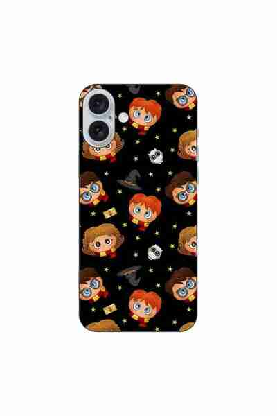 OEM Калъф за Apple iPhone 16 Plus, силиконов гел TPU, с десен Хари Потър, черен