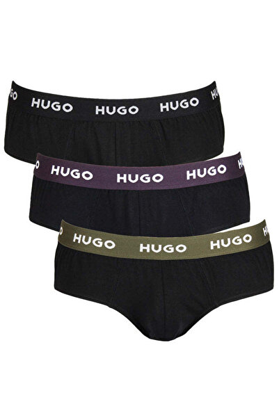 HUGO Εσώρουχα σλιπ τριπλό πακέτο μαύρο
