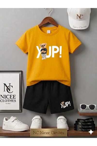 NC Nicee Clothes ΚΑΛΟΚΑΙΡΙΝΟ ΠΑΙΔΙΚΟ ΣΕΤ ΜΠΛΟΥΖΑΚΙ-ΣΟΡΤΣ ΟΥΝΙΣΕΞ (YUPİİ BASKII)