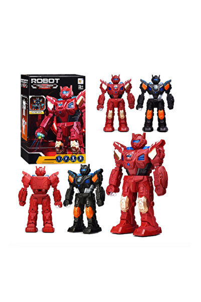 PlayFun Jucărie Robot "Space Warrior" Lumini LED, Sun Lumini LED Sunete Muzic...
