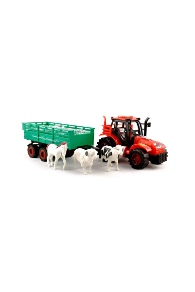 PlayFun Tractor Jucărie Fermă Funcțional Detașabil Plastic Cadou Băieți