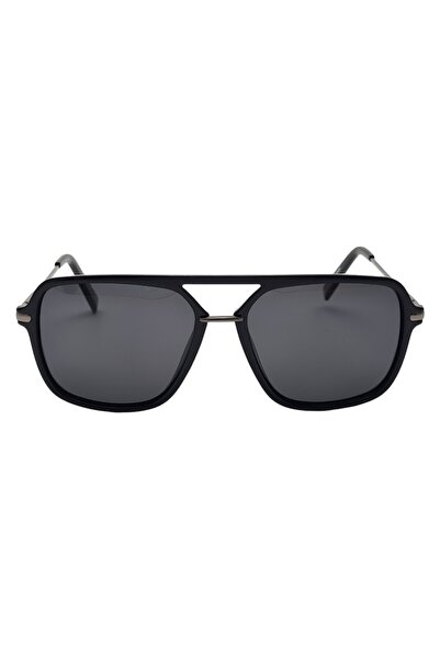 Tia Accesorii Ochelari de soare polarizați, dreptunghiulari, unisex, PS8132C3, negri