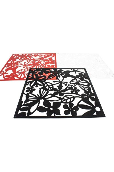 OEM Decorative Panel Flowers Black