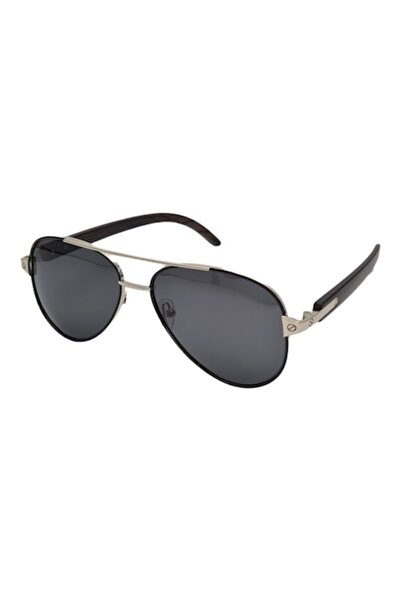 Tia Accesorii Polarized Sunglasses, unisex, P1559C5, silver/black