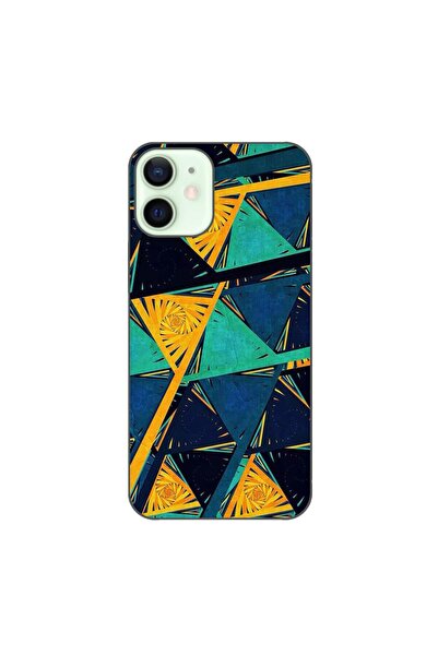 OEM Калъф, съвместим с Apple iPhone 12 Mini, силиконов гел TPU, с абстрактен ...