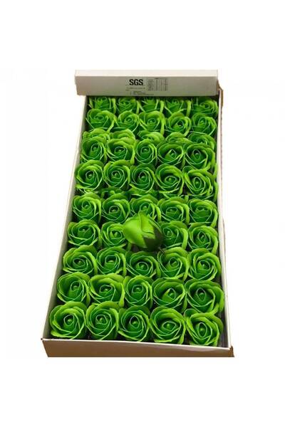 OEM Trandafiri De Sapun Premium Parfumati 5cm 50cap Mediu Green