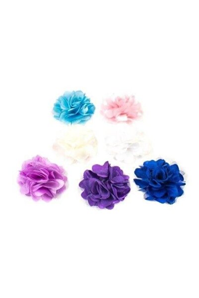 OEM Ornamente Din Material Textil Floare 20/Set Blue
