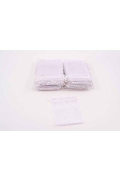 OEM Saculeti Organza Dreptunghiulari 10cm/15cm 100/set Alb