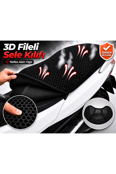 Vi Caro Husa scaunului motocicletei SYM Jymax 250i Husa scaunului cu plasa 3D...