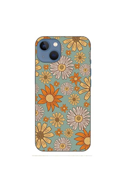 OEM Husa compatibila cu Apple iPhone 13 Silicon Gel Tpu Model Vintage Meadow